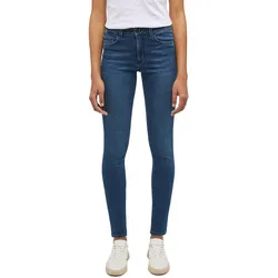 Mustang Damen Jeans SHELBY Skinny Fit Skinny Fit Blau 5000-782 Normaler Bund Reißverschluss W 26 L 32