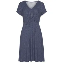 VIVANCE Jerseykleid Shirtkleid Blau/Marine/Gemustert 46