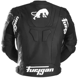 Furygan Raptor Evo III Lederjacke Schwarz/Weiß XL