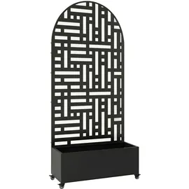 casa.pro Bernalda 190 x 82 x 38 cm Schwarz