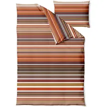 Traumschlaf Ima Gestreift Orange 200 x 220 cm + 2 x 80 x 80 cm
