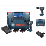 Bosch GSB 18V-45 Akku Schlagbohrschrauber 18 V 45 Nm Brushless + 2x Akku 2,0 Ah + Ladegerät + L-Boxx