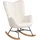 MEUBLE COSY Schaukelsessel Cosy gepolstert 60 x 99,5 x 84 cm Beige mit Kissen