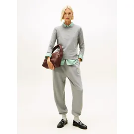 Tommy Hilfiger Rundhalspullover med erdgrau XS