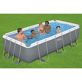BESTWAY Power Steel Frame Pool  Set 404 x 201 x 100 cm inkl. Filterpumpe