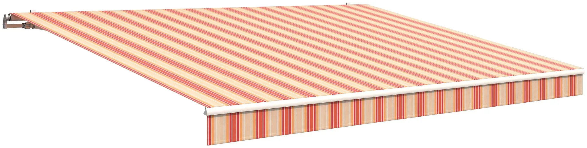 Gelenkarmmarkise WISMAR Gr. 10, beige (natur, rot), B:500cm, Polyacryl, Markisen, B: 500 cm, in versch. Ausfällen und Dessins