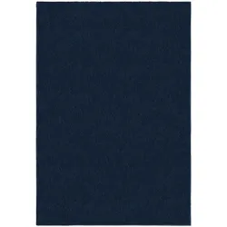 Kadima Design Samtweicher Teppich `Tummel` – 100% Recycelt – Strapazierfähig & Umweltfreundlich. Farbe: Blau, 200x290 cm