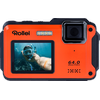 Sportsline 64 Selfie Unterwasserkamera Orange, k.A. opt. Zoom, 2.8 cm Rückseite, 2 Vorderseite