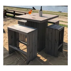 Garten Barset Dagebüll - Grau - aus Kiefer