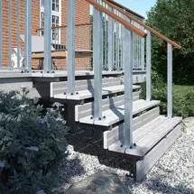 Plus Stahltreppenwange 17 cm Stahl