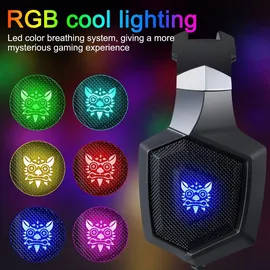ONIKUMA K8, RGB Gaming-Kopfhörer Schwarz