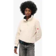 Superdry Super Soft Henley Sweatshirt - Rice White - S