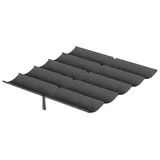 Eikuavons Ersatzdach für Pavillon 238x259 cm, Dunkelgrau, Pavillon Dachplane aus Polyester mit PA-Beschichtung,UV-beständig, Ersatz-Pavillondach ... - Dunkelgrau
