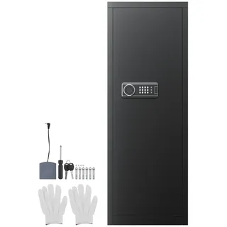 Uimoso Gewehrschrank für 6-8 Langwaffen mit Schlüssel und Passwortschloss