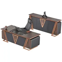 aea Büroeinrichtung Schreibtisch Bürostuhl Sideboard Schwarz, Braun Bürotisch