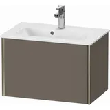 Duravit XViu Waschtisch-Unterschrank XV40780B190 61 x 40 x 39 cm, flannel grey seidenmatt, 1 Auszug, wandhängend champagner matt