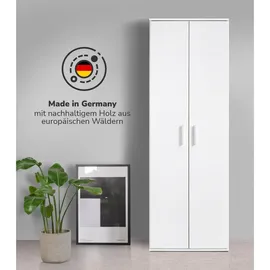 mokebo Schrank in Weiß Der Lange Mehrzweckschrank Allzweckschrank oder Aufbewahrungsschrank