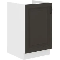 Spülenschrank 50cm Stilo Grau Küchenzeile Küchenblock Küche Landhaus Einbauküche