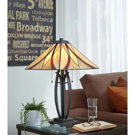 Elstead Lighting Asheville 2-flammige Deckenleuchte 2xE27 Valiant Bronze