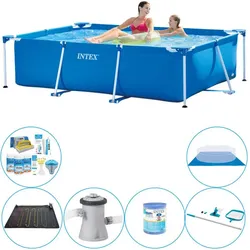 Intex Frame Pool Rechteckig 220x150x60 cm - 7-teilig - Swimmingpool-Paket EINHEITSGRÖSSE