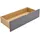 Homestyle4u Bettkasten Grau Holzwerkstoff, Textil, Schlafzimmer, Betten, Bettkasten