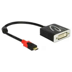 Delock Adapterkabel USB Type-C" Stecker> DVI Buchse schwarz DP-Alt Mode Digital/Daten Digital/Display/Video