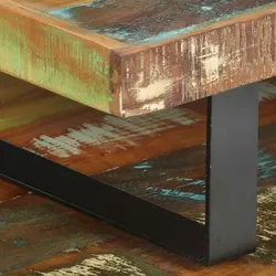 vidaXL 2-tlg. Couchtisch-Set : Material - Recyceltes Massivholz