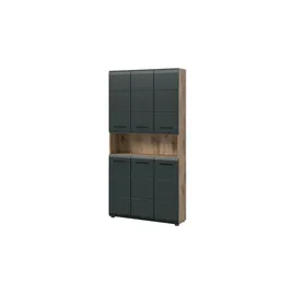 xonox.home Mehrzweckschrank 90 x 185 x 30 cm Schwarz