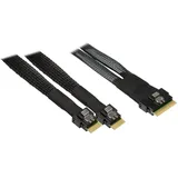 Inter-Tech Kabel SSF-8654-8i zu 2x SFF-8654-4i 70cm (88885662)