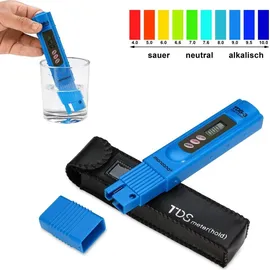 monzana Monzana® Wassertester 3in1 Set | Messgerät für PH TDS EC und Temperatur | Pool Tester Digital Wasserprüfer