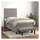 vidaXL Boxspringbett 100 x 200 cm Hellgrau