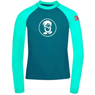 TROLLKIDS Kvalvika Langarm-t-shirt - Dark Mint / Petrol - 92 cm