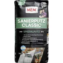 mem Sanierputz Classic 25 kg grau