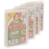 ASS Altenburger 22570001 Skat französisches Bild Spielekarten, Bunt, 59 x 91 mm, 4er Pack