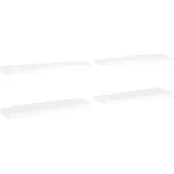 vidaXL Wandregal 80 x 23,5 x 3,8 cm Weiß