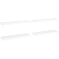 vidaXL Wandregal 80 x 23,5 x 3,8 cm Weiß