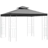 bonsport Ersatzdach für 3x3 m Pavillon wasserdicht Anthrazit
