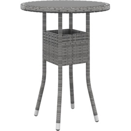vidaXL 5-tlg. Garten-Lounge-Set Poly Rattan Grau
