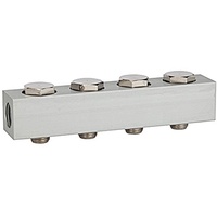 Riegler Versorgungsleiste für Wegeventile, mit 4 Ventilpositionen, G 1/4