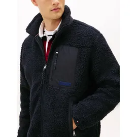Tommy Hilfiger Sweatjacke »TEDDY FLEECE ZIP Through Übergangsjacke Herbstjacke Teddy Plüsch Soft Jacke