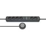 Brennenstuhl Eco-Line Comfort Switch Plus 6-fach anthrazit