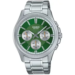 Casio MTP-1375PD-3AVEF Herren-Armbanduhr Multifunktion Stahl/Grün