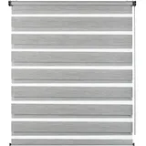 GARDINIA Doppelrollo de luxe 140 x 180 cm grau