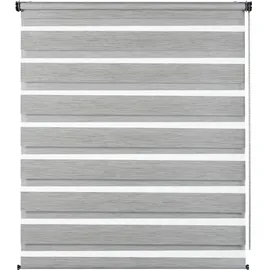 GARDINIA Doppelrollo de luxe 140 x 180 cm grau
