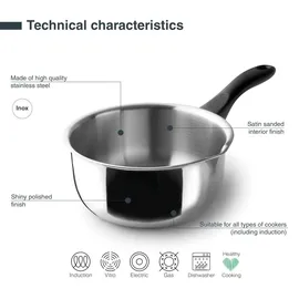 Lacor Garinox Kochtopf 12 cm rund