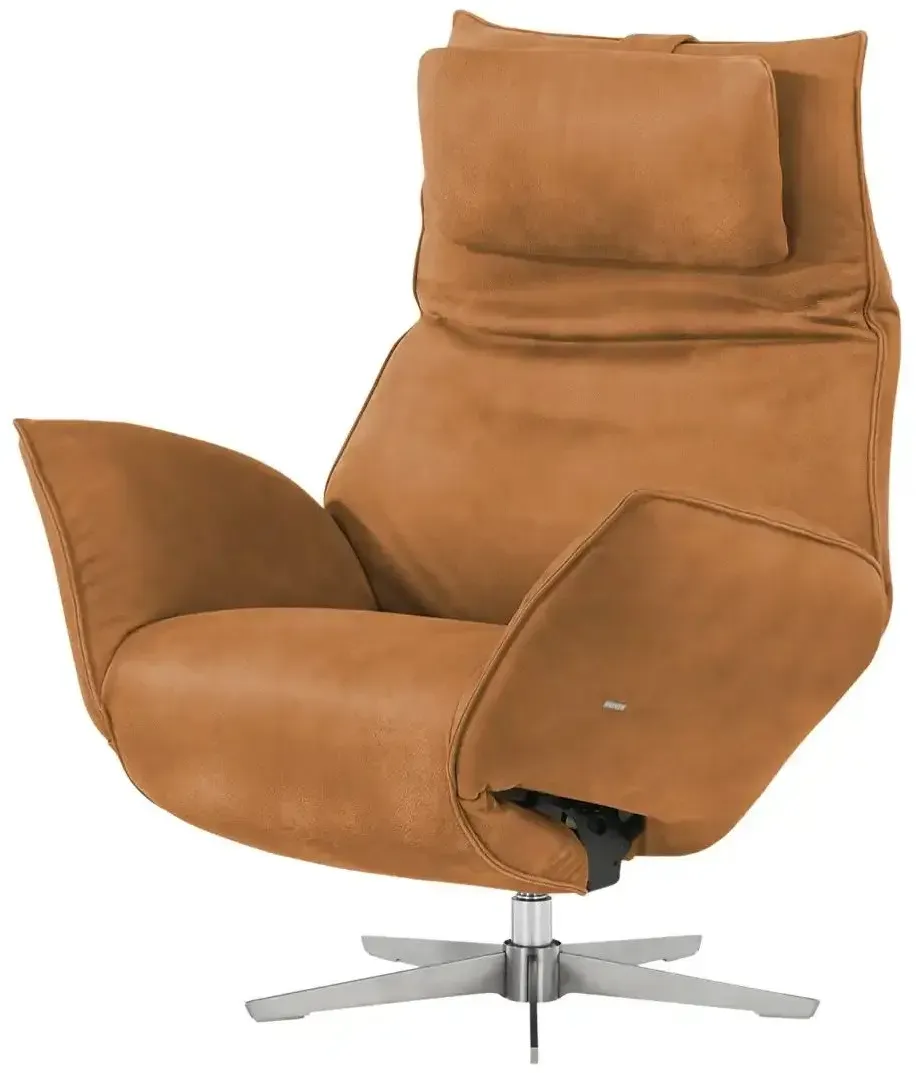 KOINOR Ledersessel mit elektrischer Relaxfunktion Safira ¦ orange ¦ Maße (cm): B: 92 H: 113 T: 90.0