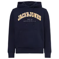JACK & JONES Caleb Varsity Kapuzenpullover Navy Blazer L
