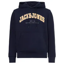 JACK & JONES Caleb Varsity Kapuzenpullover Navy Blazer L