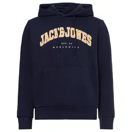 JACK & JONES Caleb Varsity Kapuzenpullover Navy Blazer L