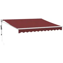 vidaXL Markise Automatisch 300 x 250 cm burgunderrot